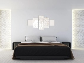 Obraz - Line art monstera N⁰2 (125x70 cm)