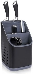 Czarny stojący ociekacz na sztućce M8-P75