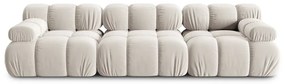 Beżowa aksamitna sofa modułowa 282 cm Bellis – Micadoni