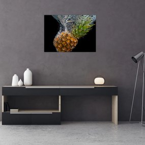 Obraz ananasa w wodzie (70x50 cm)