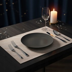 Podkładka pod Talerz Szara z Wzorem Mata na Stół 33x45 Dekoracyjna Stylowa