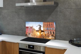 Panel szklany do Kuchni Fontanna Neptuna w Gdańsku