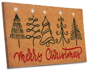 Wycieraczka z włókna kokosowego ze świątecznym motywem 40x70 cm Merry Christmas – Hanse Home
