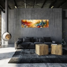 Obraz - Kolorowa łąka (170x50 cm)