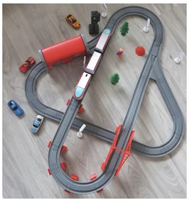 Woopie kolejka elektryczna tor most tunel 80 el.