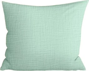 Muślinowa poszewka na poduszkę MUSSARI 45x45 cm, miętowa