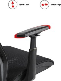 Fotel Biurowy Ergonomiczny Obrotowy LITOS Czarny Nowoczesny