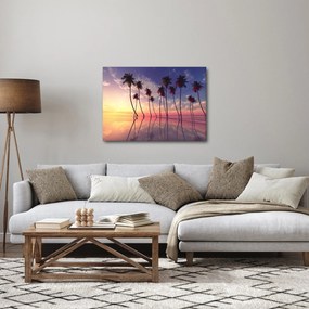 Obraz palm wznoszących się nad powierzchnią (70x50 cm)