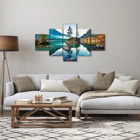 Obraz - Jezioro Hintersee, Alpy Bawarskie, Austria (125x70 cm)