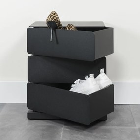 Czarna metalowa komoda 37x54,5 cm Joey – Spinder Design