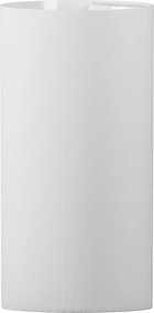 Umywalka z konglomeratu wolnostojąca okrągła biała błyszcząca 87 x 44 cm KALMI WHITE GLOW z otworem na baterię : Podłączenie syfonu - Do ściany