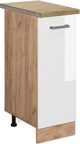 Szafka apteczna biały wysoki połysk 30x60x81.6 r-line