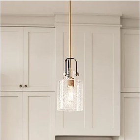 Quintiesse QN-KITNER-P-NBR - Żyrandol na pręcie KITNER 1xE27/60W/230V złoty/czarny