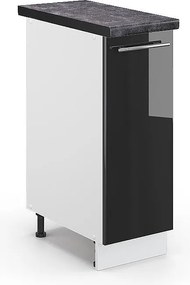 Szafka apteczna antracyt wysoki połysk 30x60x82 fame-line