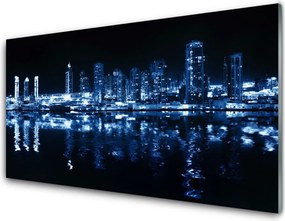 Panel Szklany do Kuchni Panorama Nowoczesnej Metropolii