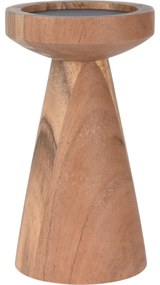 Świecznik drewniany, 18 cm, drewno akacjowe