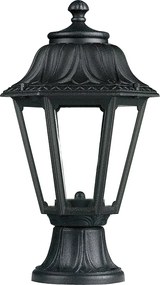 Lampa zewn?trzna INDURA MINI 6 w stylu klasycznym - wys. 39 cm - E27 42W - ?ywica - IP55 - czarny