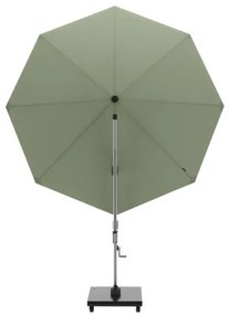 KNIRPS 320 x 320 cm - luksusowy wahadłowy parasol ogrodowy z drążkiem bocznym : Kolor parasola Knirps - Zielony