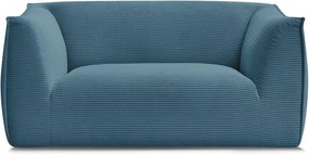 Niebieska sztruksowa sofa 170 cm Giorgia – Bobochic Paris