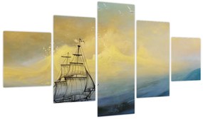 Obraz - Obraz statku ma morzu (125x70 cm)