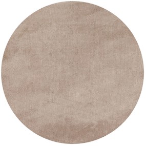 Dywan pluszowy Sky beżowy 160 cm x 160 cm koło