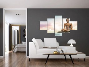 Obraz - Budda nadzorujący ziemię (125x70 cm)