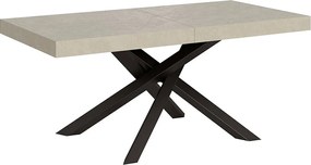 Stół rozkładany 160/264x90 cm Volantis kaszmir nogi antracytowe