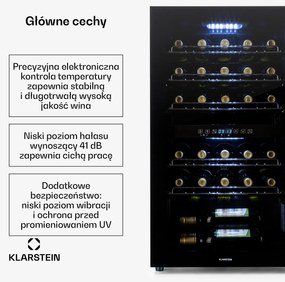 Klarstein Shiraz 29 Duo Chłodziarka do wina