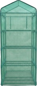 Mini szklarnia foliowa, 4 piętrowa, 68 x 49 x 158 cm