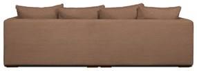 Jasnobrązowa sztruksowa sofa 266 cm Comfy – Scandic
