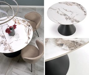 Okrągły stół z blatem ze spieku Garet Halmar