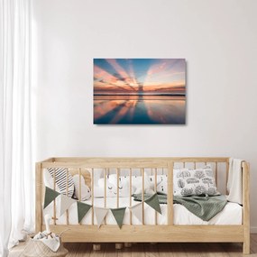 Obraz na szkle promieni słonecznych nad plażą Dayton (70x50 cm)