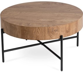 Stolik Kawowy BELIEF 79,5 cm Dąb Nowoczesny Loft