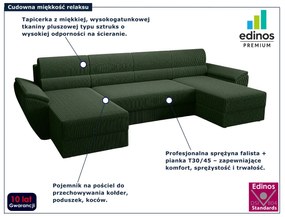 Zielony narożnik w kształcie U z pojemnikiem F6-W89