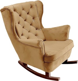 Fotel Relax z Tapicerowanym Siedzeniem i Podłokietnikami, Fotel TV 102x81x95cm Beżowy_29805