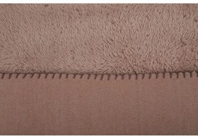 Brązowy koc z mikropluszu 150x200 cm Tomo – Tiseco Home Studio
