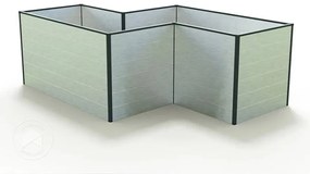 GFP 150 x 224 x 77 cm Grządka podwyższona, aluminium anodowane - (GFPV00571)