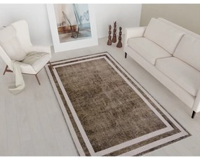 Brązowy chodnik odpowiedni do prania 200x80 cm – Vitaus