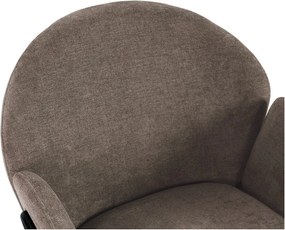 Brzoskwiniowe tapicerowane fotele jadalniane zestaw 2 szt. Aslin – MOME