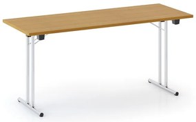 Składany stół konferencyjny FOLDING, 160x80 cm, czereśnia