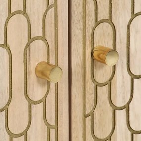 Dwudrzwiowa wysoka komoda w rustykalnym stylu - Nolen 4X