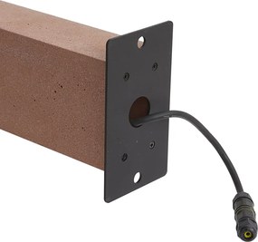 Nowoczesna lampa zewnętrzna stojąca terakota 65 cm IP44 - Pompei