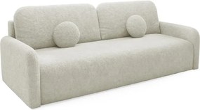 Kanapa RAVION rozkładana funkcja spania KREMOWA sofa