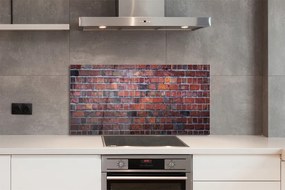 Szklany Panel Ściana z Industrialnej Cegły