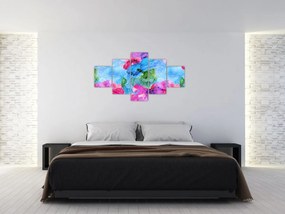 Obraz - Kolorowe fale (125x70 cm)