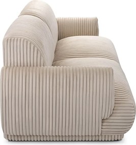 Sofa LINERO Dwuosobowa Beżowa Nowoczesna