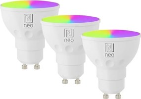 Immax NEO 07724CDO - ZESTAW 3x żarówek LED RGB ściemnialnych GU10/4,8W/230V Wi-Fi Tuya+DO
