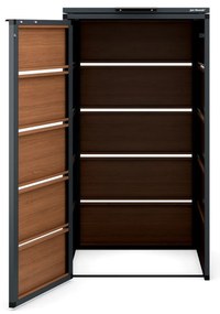 Zabudowa śmietnikowa 120L jednokomorowa, antracyt - orzech