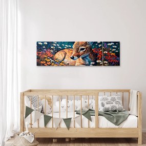 Obraz - Malowany jeleń (170x50 cm)