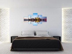 Obraz porannego nieba nad Szanghajem (125x70 cm)